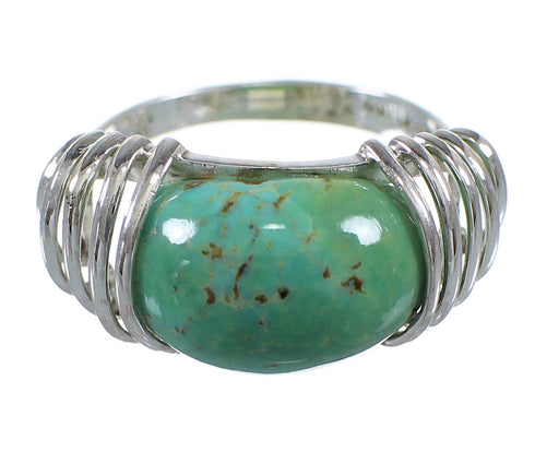 Turquoise And Sterling Silver Ring Size 7-1/4 RX80957